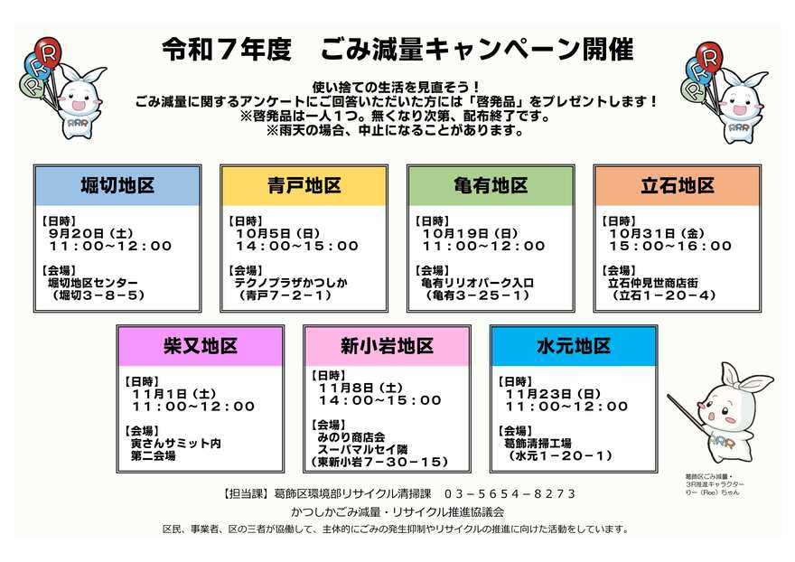 ごみ減量キャンペーンのポスター