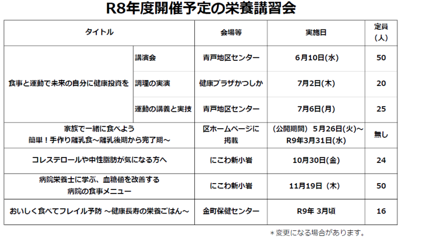 R8年度予定表（5月現在）