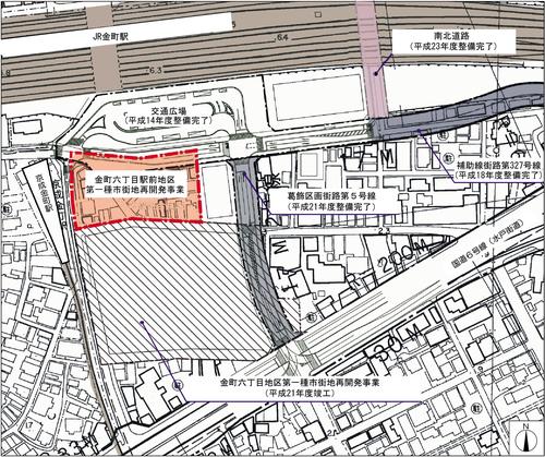 金町駅南口周辺地区のまちづくりマップ