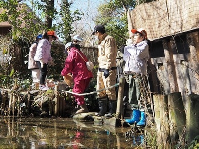 環境整備をしている様子