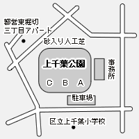 上千葉公園運動場テニスコート周辺詳細図