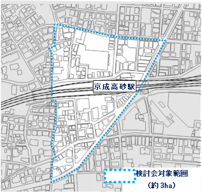 駅周辺地区検討会対象エリア