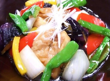 茄子と鶏肉の南蛮漬け