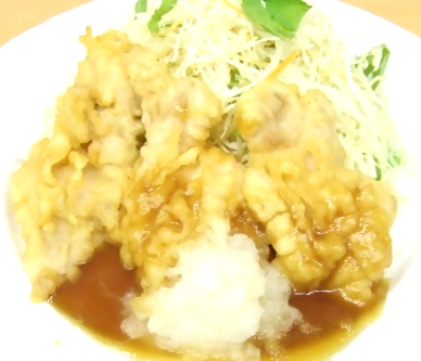 鶏ささみ天 おろしポン酢