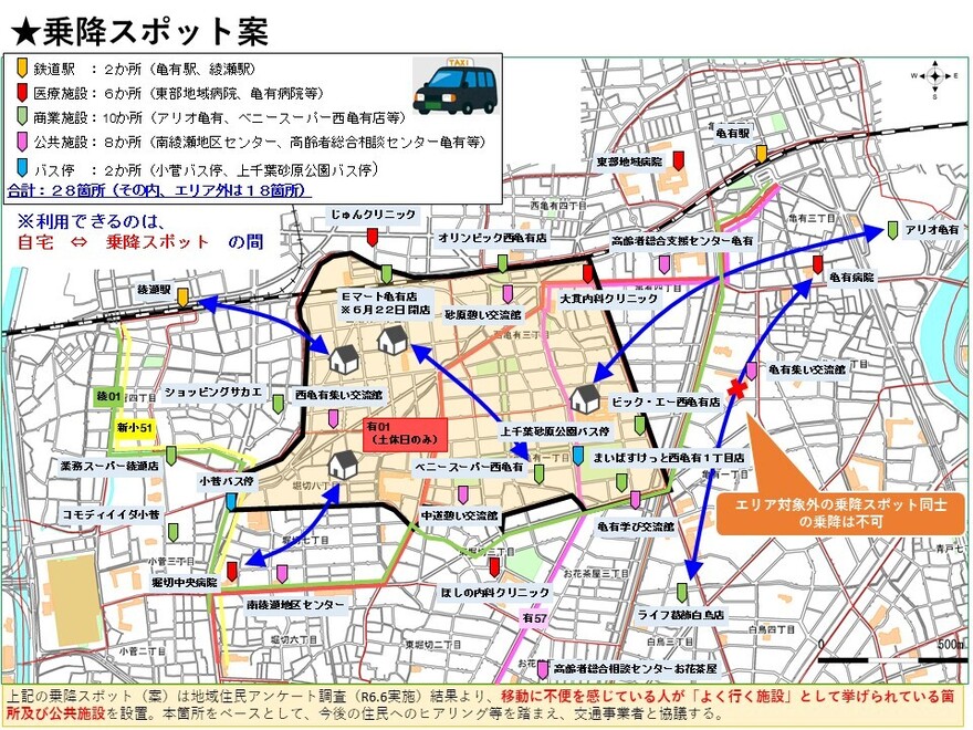 乗降スポット