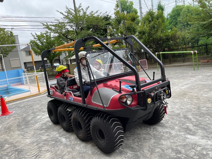 すい防の車両体験