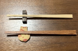 間伐材を使った箸づくり(しばらく)