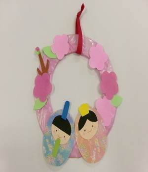 ひなまつり工作の写真