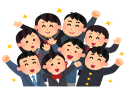 新中学生　イラスト