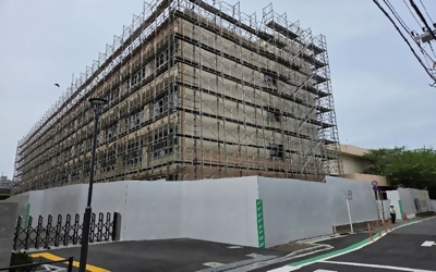 二上小学校既存校舎等解体工事の写真