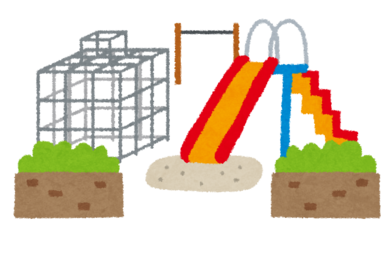 園庭のイラスト