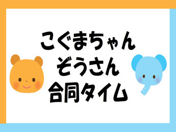 こぐまちゃん・ぞうさん合同タイムの写真