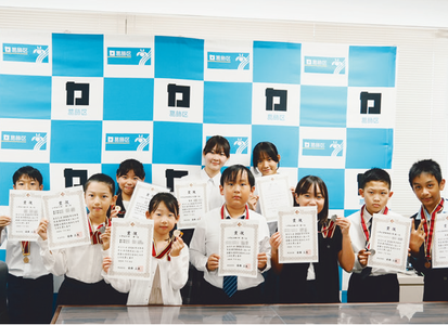 表敬訪問の写真