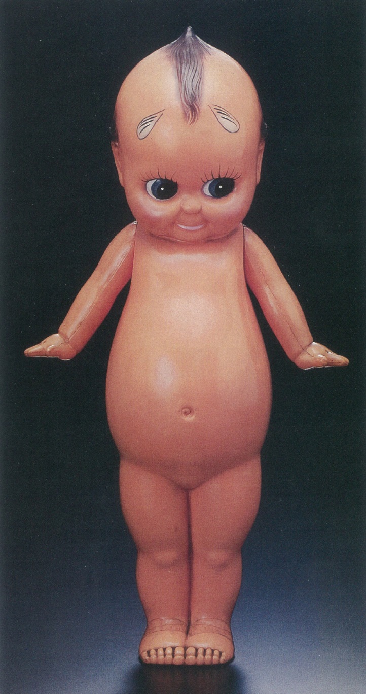 ★珍品・昭和レトロ・当時のセルロイド製・キューピー人形約２６ｃｍ・手足が紐で繋がっています。★ 本）キューピー人形 セルロイド人形 昭和レトロ 日本製 アンティーク